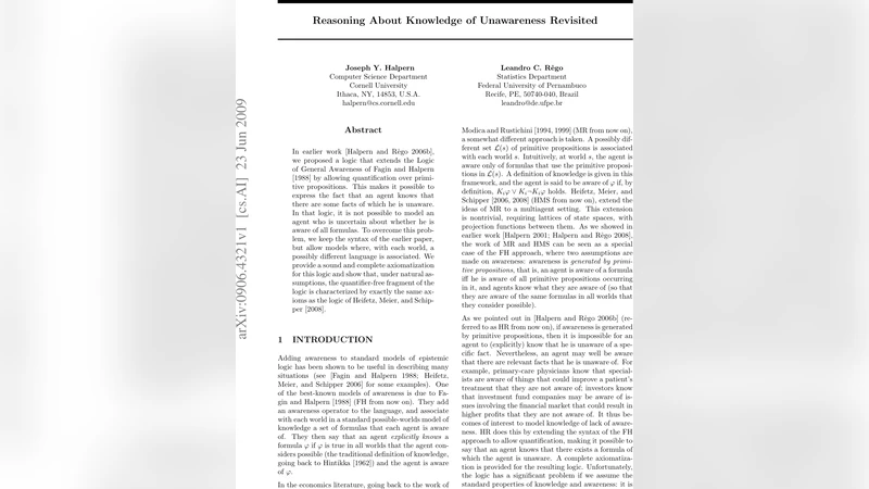 Reasoning About Knowledge of Unawareness Revisited