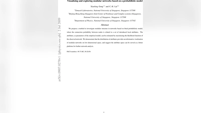 Visualizing and exploring modular networks based on a probabilistic   model