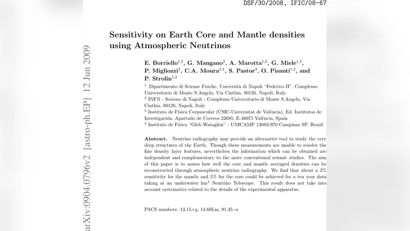 Sensitivity on Earth Core and Mantle densities using Atmospheric   Neutrinos