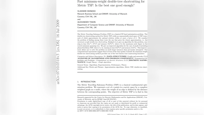 Fast minimum-weight double-tree shortcutting for Metric TSP: Is the best   one good enough?