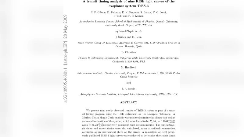 A transit timing analysis of nine RISE light curves of the exoplanet   system TrES-3
