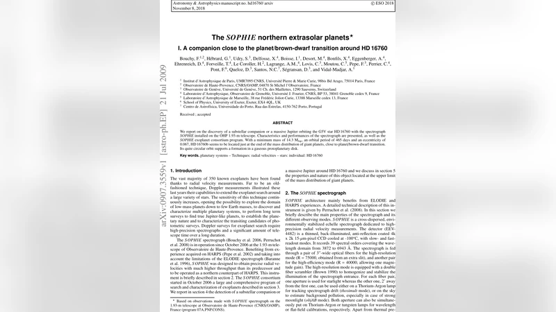 The SOPHIE northern extrasolar planets. I. A companion close to the   planet/brown-dwarf transition around HD16760