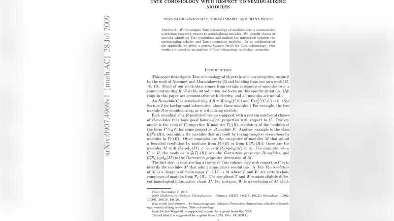 Tate cohomology with respect to semidualizing modules