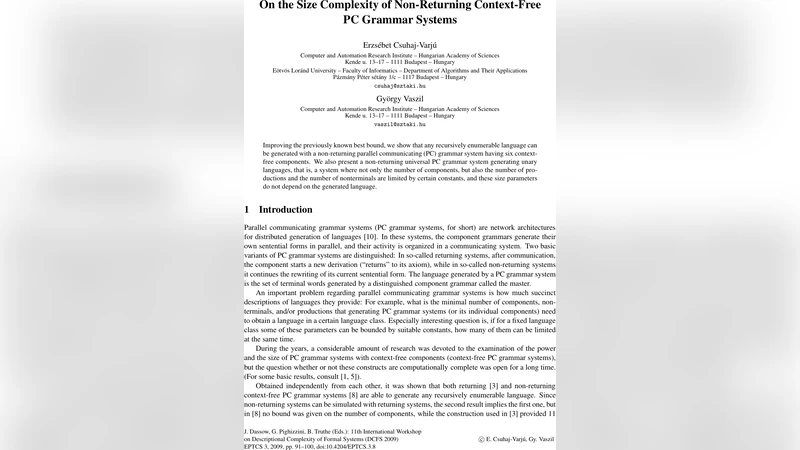 On the Size Complexity of Non-Returning Context-Free PC Grammar Systems