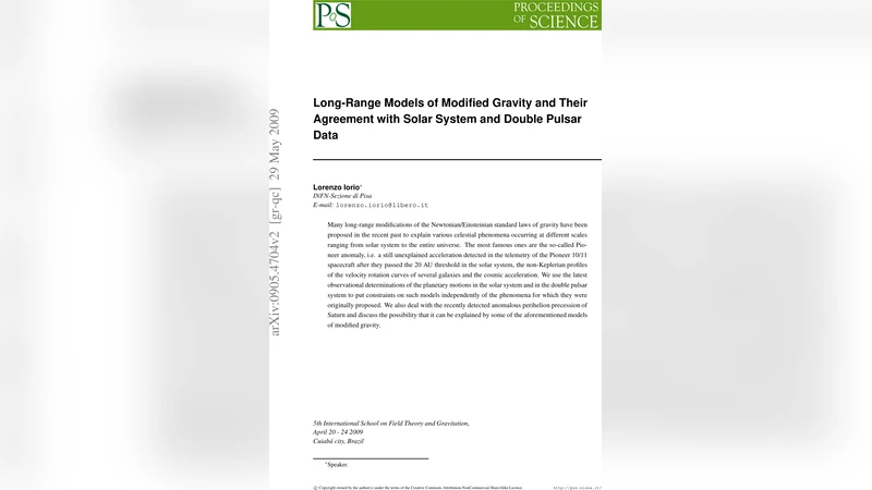 Long-Range Models of Modified Gravity and Their Agreement with Solar   System and Double Pulsar Data