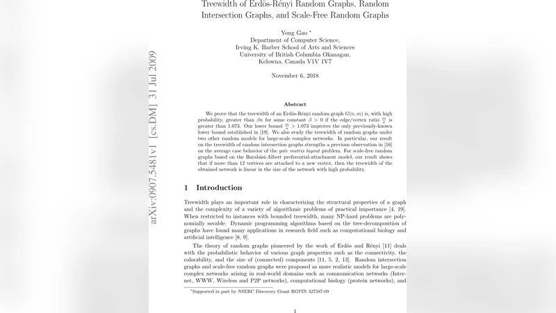 Treewidth of Erd"{o}s-R{e}nyi Random Graphs, Random Intersection   Graphs, and Scale-Free Random Graphs