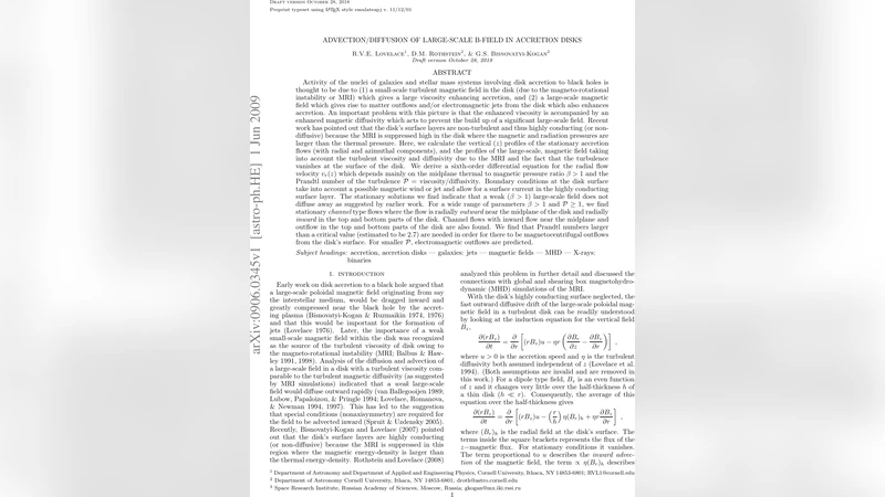 Advection/Diffusion of Large-Scale B-Field in Accretion Disks