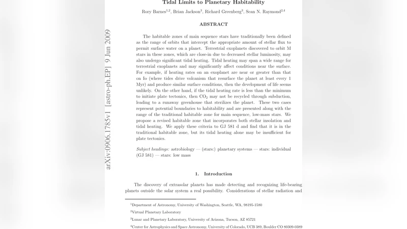 Tidal Limits to Planetary Habitability