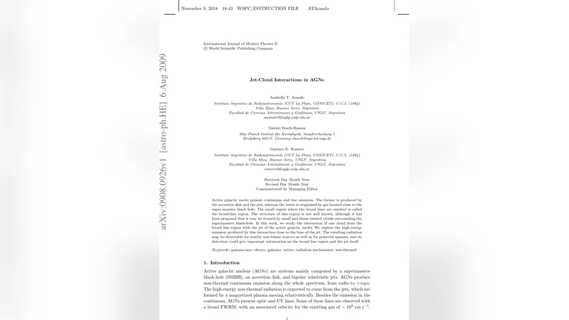 Jet-Cloud Interactions in AGNs