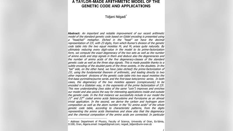A taylor-made arithmetic model of the genetic code and applications