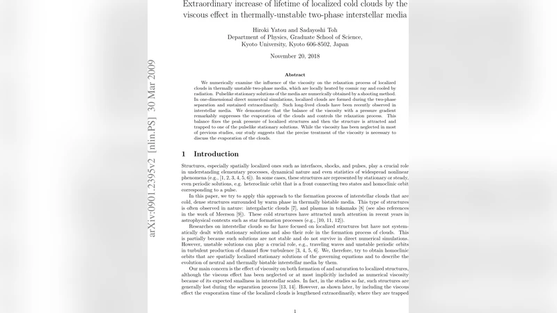 Extraordinary increase of lifetime of localized cold clouds by the   viscous effect in thermally-unstable two-phase interstellar media