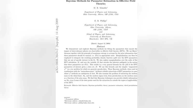 Bayesian Methods for Parameter Estimation in Effective Field Theories
