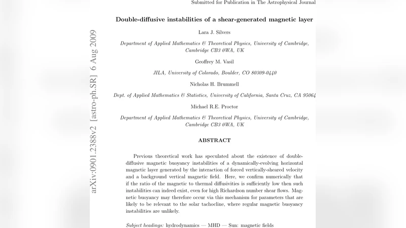 Double-diffusive instabilities of a shear-generated magnetic layer