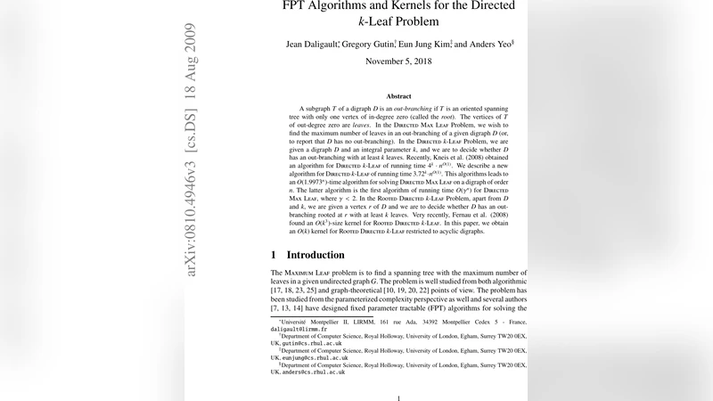 FPT Algorithms and Kernels for the Directed $k$-Leaf Problem
