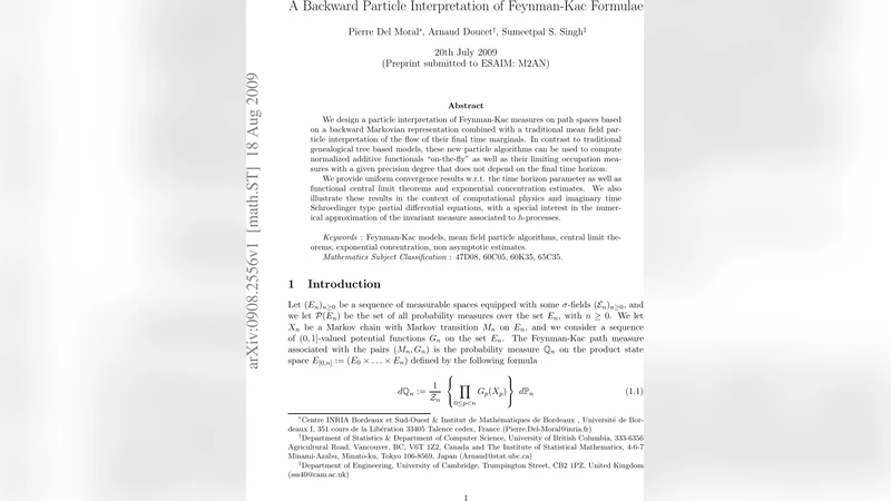A Backward Particle Interpretation of Feynman-Kac Formulae