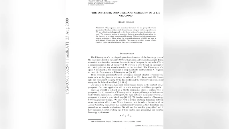 The Lusternik-Schnirelmann category of a Lie groupoid
