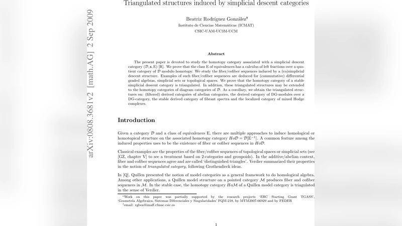 Triangulated structures induced by simplicial descent categories