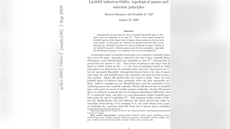 Lindelof indestructibility, topological games and selection principles
