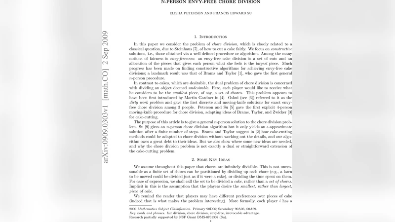 N-person envy-free chore division