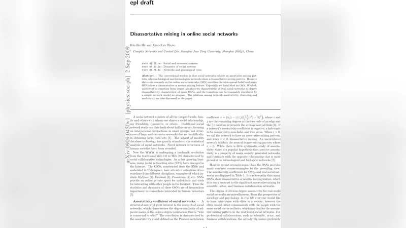 Disassortative mixing in online social networks