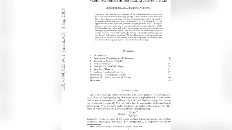 Vanishing Theorems for Real Algebraic Cycles