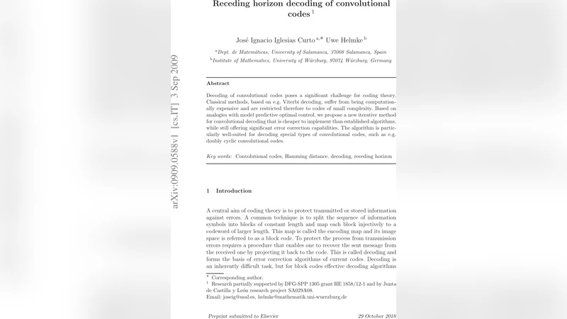 Receding horizon decoding of convolutional codes
