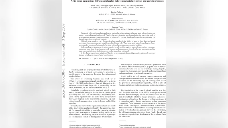 Actin based propulsion: Intriguing interplay between material properties   and growth processes