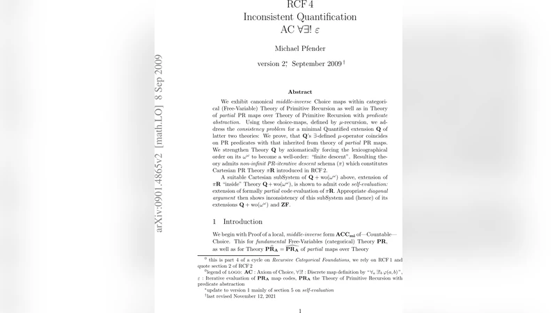 RCF4: Inconsistent Quantification