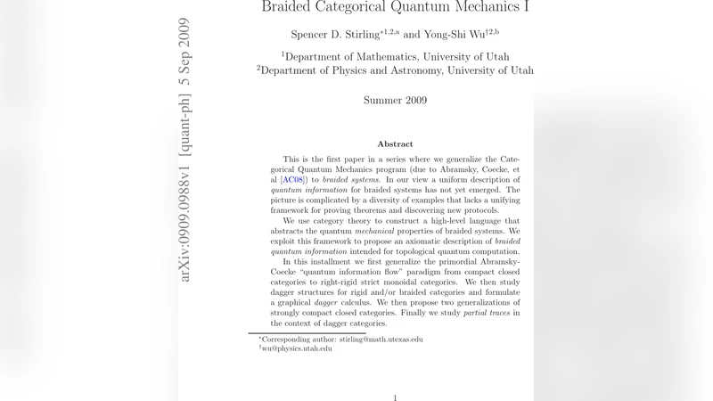 Braided Categorical Quantum Mechanics I