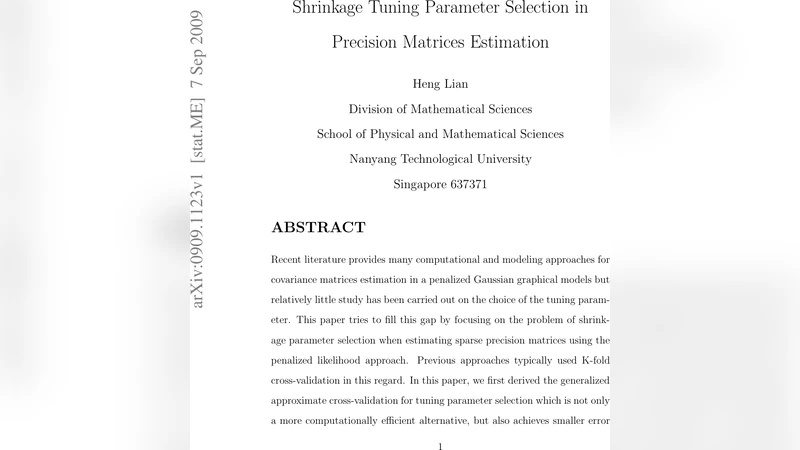 Shrinkage Tuning Parameter Selection in Precision Matrices Estimation