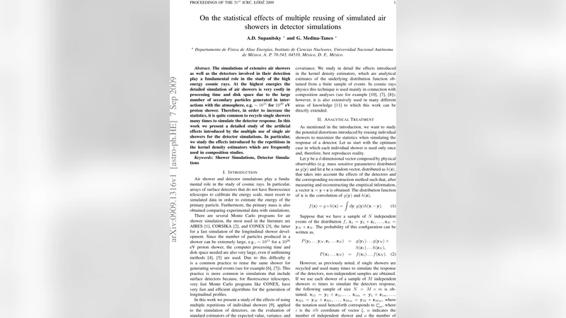 On the statistical effects of multiple reusing of simulated air showers   in detector simulations