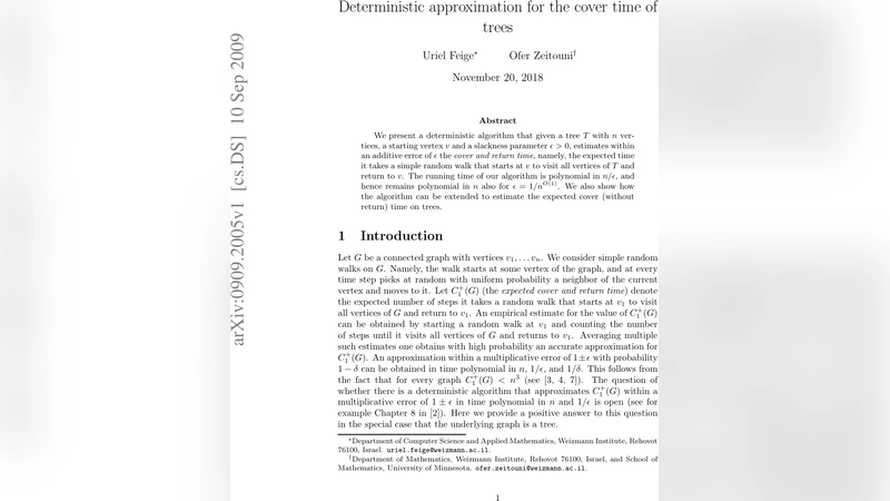 Deterministic approximation for the cover time of trees