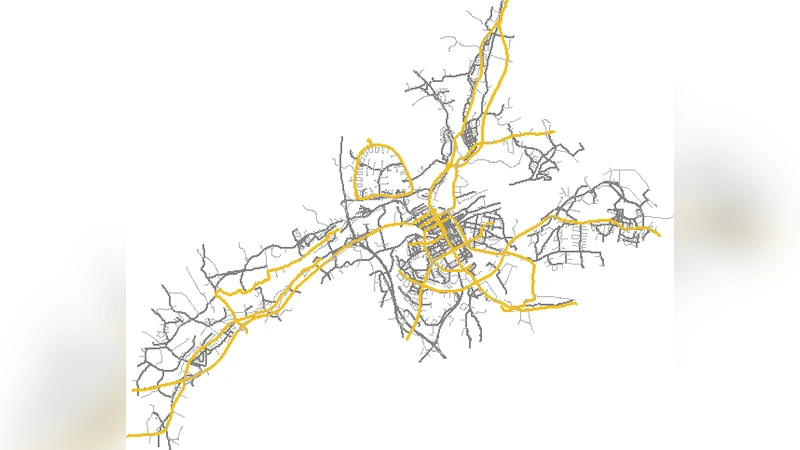 Street Hierarchies: A Minority of Streets Account for a Majority of   Traffic Flow
