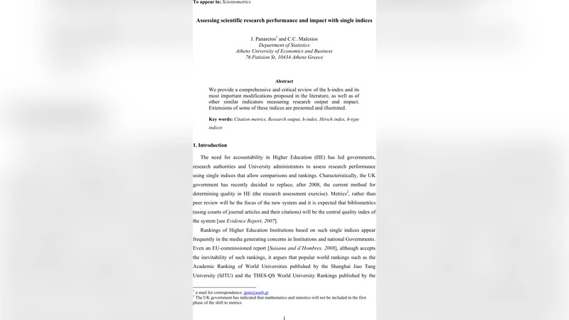 Assessing scientific research performance and impact with single indices