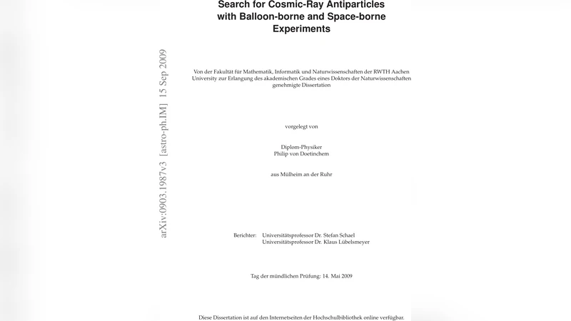 Search for Cosmic-Ray Antiparticles with Balloon-borne and Space-borne   Experiments