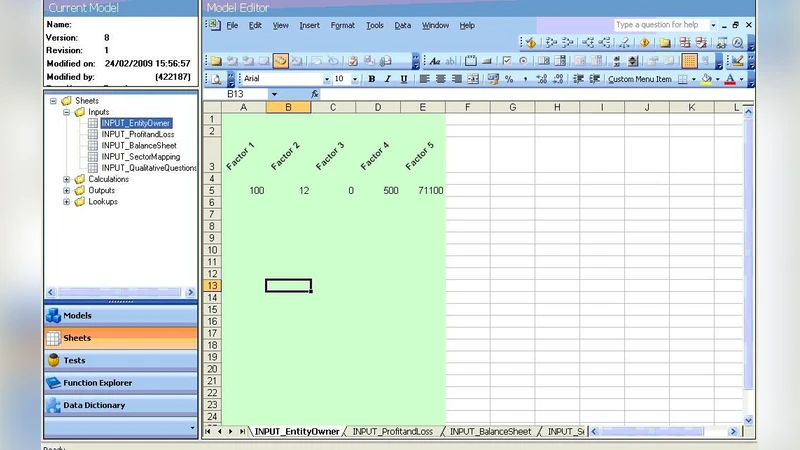 Excel Modelling - Transparency, Auditing and Business Use
