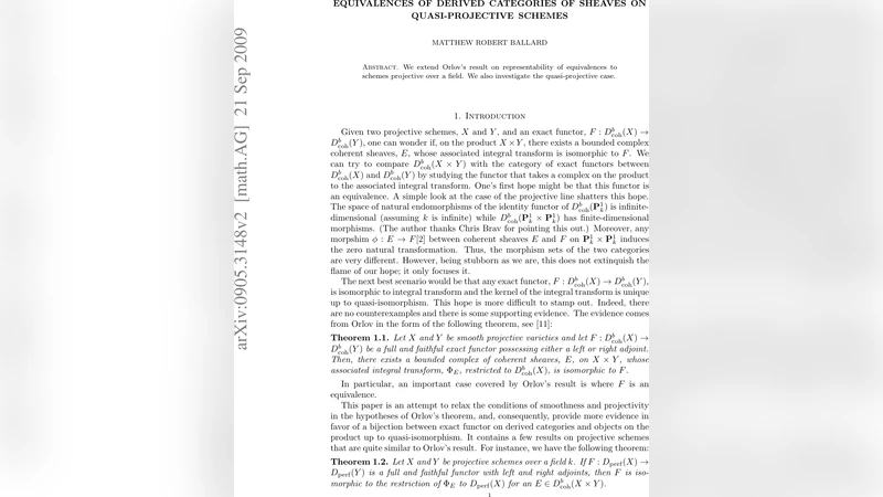 Equivalences of derived categories of sheaves on quasi-projective   schemes