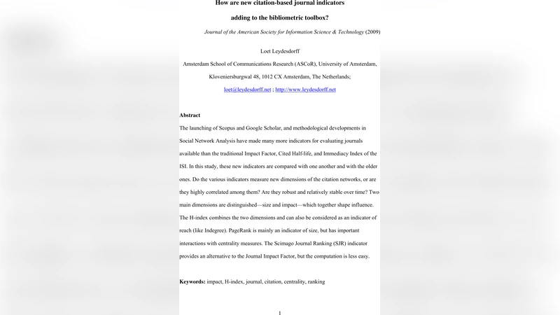 How are new citation-based journal indicators adding to the bibliometric   toolbox?