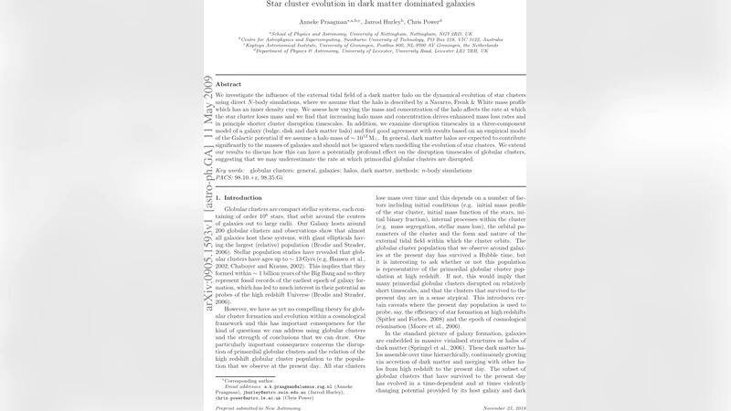 Star Cluster Evolution in Dark Matter Dominated Galaxies