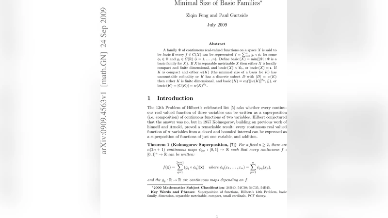 Minimal Size of Basic Families