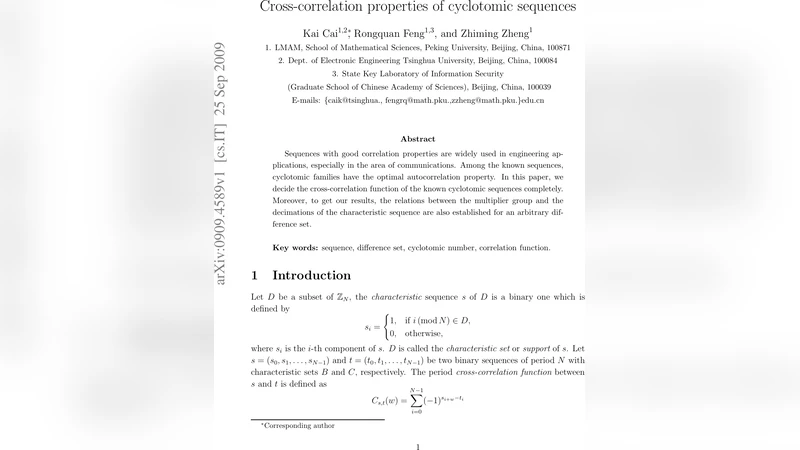 Cross-correlation properties of cyclotomic sequences