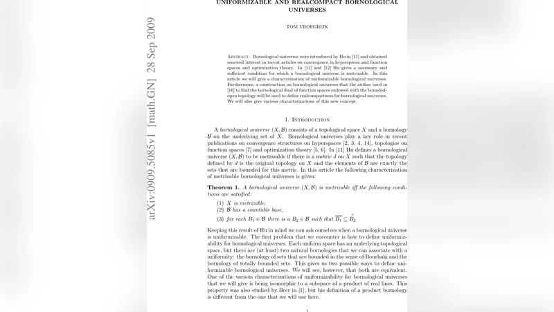 Uniformizable and realcompact bornological universes