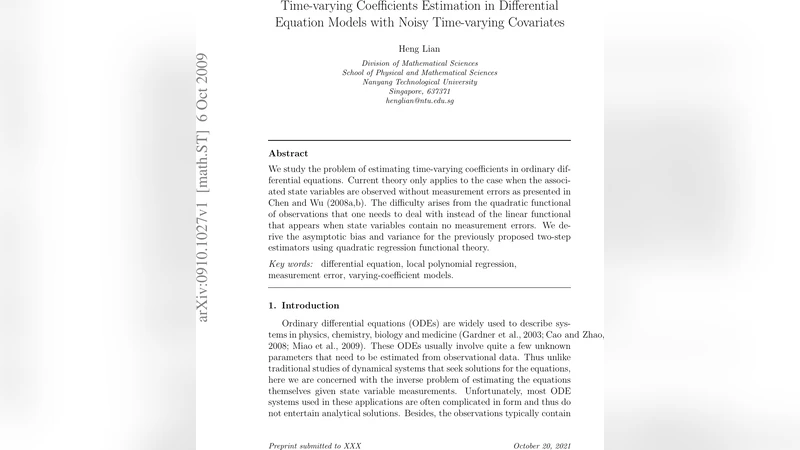 Time-varying Coefficients Estimation in Differential Equation Models   with Noisy Time-varying Covariates