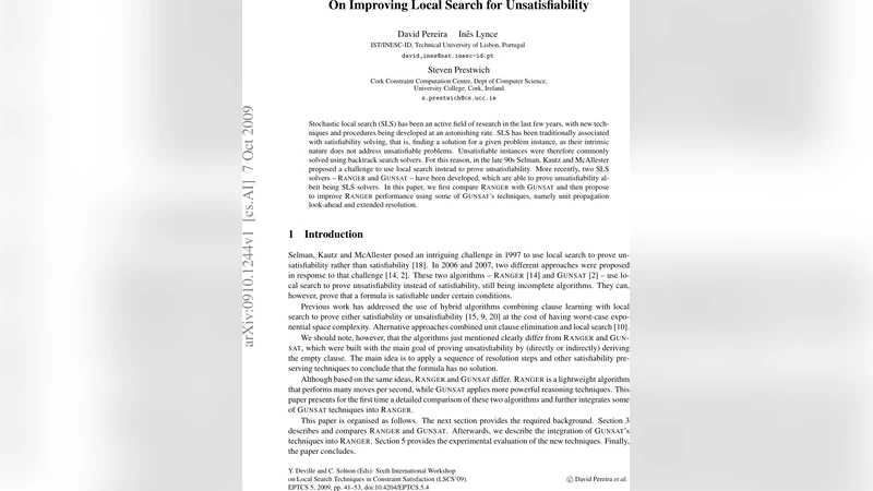 On Improving Local Search for Unsatisfiability