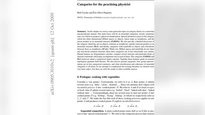Categories for the practising physicist