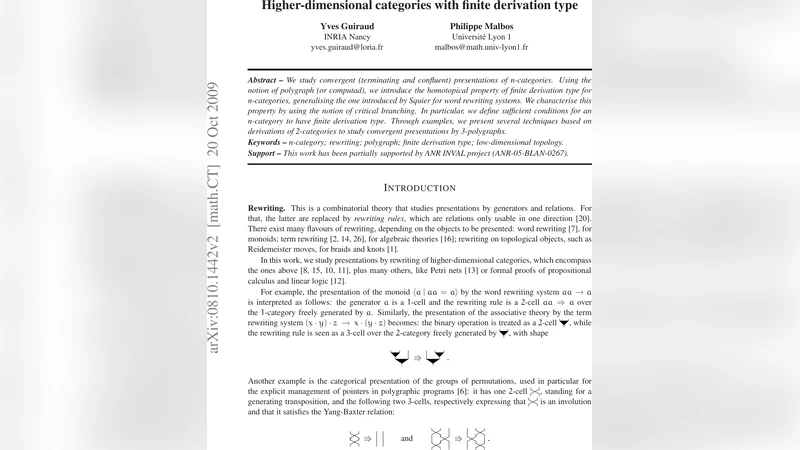 Higher-dimensional categories with finite derivation type