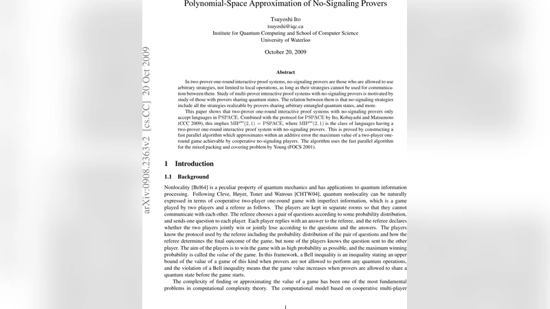 Polynomial-Space Approximation of No-Signaling Provers