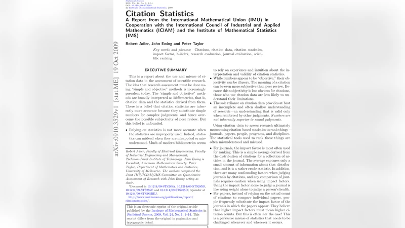 Citation Statistics