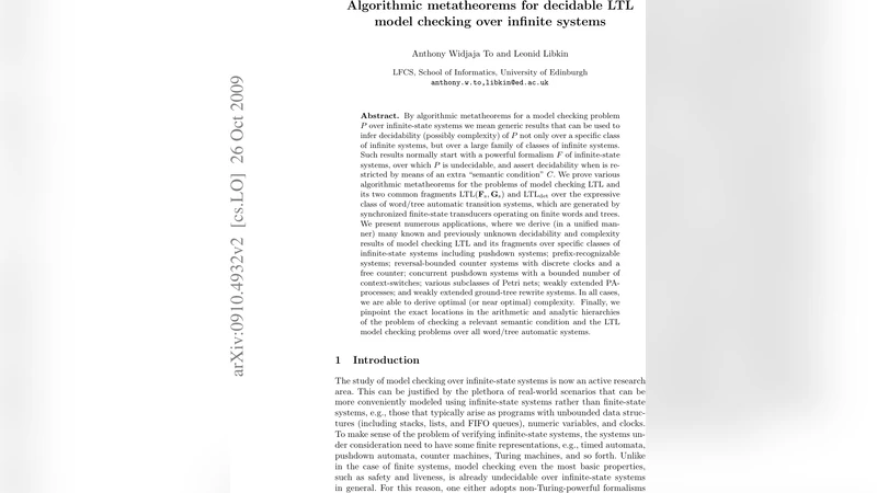 Algorithmic metatheorems for decidable LTL model checking over infinite   systems