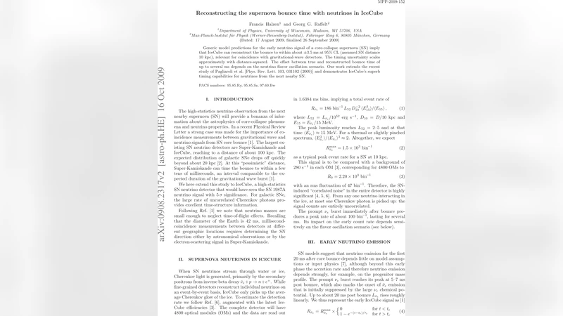 Reconstructing the supernova bounce time with neutrinos in IceCube